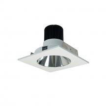  NIO-4SNDC27XCMPW/10 - 4" Iolite LED Square Reflector with Round Aperture, 1000lm / 14W, 2700K, Specular Clear