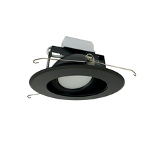  NLCBC-66930XBBEM - 6" Cobalt Adjustable LED Retrofit, 1200lm / 14W, 3000K, Black Reflector / Black Flange,