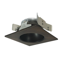  NLCBS-4538530BZ - 4" Cobalt Shallow High Lumen LED Trim, Square/Round Reflector, 850lm, 3000K, Bronze/Bronze