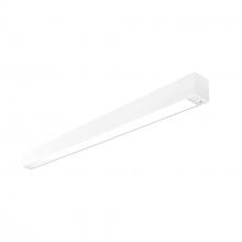  NLUD-4334W/EMOS - 4' L-Line LED Indirect/Direct Linear, 6152lm / Selectable CCT, White Finish, with EM & Motion