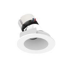  NPR-4RSLA35XMPW - 4" Pearl LED Round Adjustable Slot Retrofit, 950lm / 12W, 3500K, Matte Powder White Reflector /