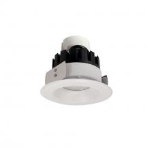  NRMC3-41L140FWW - 4" Marquise III Retrofit, White Reflector/White Flange, 120-277V; 0-10V Dimming, 1300lm / 12W,