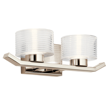  45722PNLED - Lasus™ 2 Light LED Vanity Light Polished Nickel