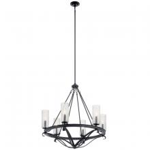  52009BK - Krysia™ 6 Light Chandelier Black