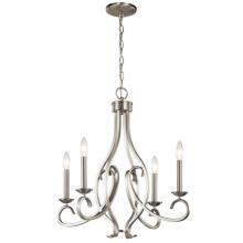  52239NI - Ania 4 Light Chandelier Brushed Nickel