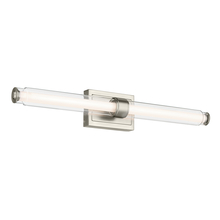  55239NILED - Laurene 31" Linear Bath Bar Large LED with Clear Glass in Brushed Nickel