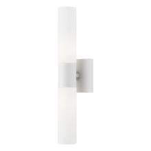  10102-03 - 2 Light White with Brushed Nickel Accent ADA Vanity Sconce