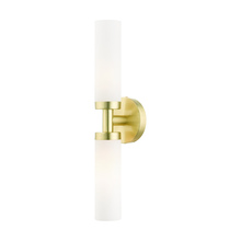  10104-12 - 2 Lt Satin Brass ADA Vanity Sconce