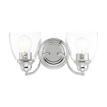  15132-05 - 2 Lt Polished Chrome Vanity Sconce