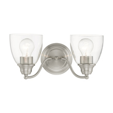  15132-91 - 2 Lt Brushed Nickel Vanity Sconce