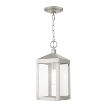  20591-91 - 1 Lt Brushed Nickel Outdoor Pendant Lantern