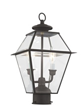  2284-07 - 2 Light Bronze Outdoor Post Lantern