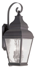  2605-07 - 3 Light Bronze Outdoor Wall Lantern