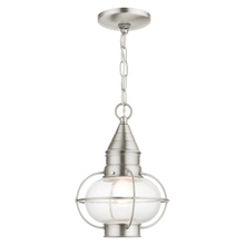  26910-91 - 1 Lt Brushed Nickel Outdoor Pendant Lantern