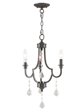  40883-92 - 3 Light English Bronze Mini Chandelier