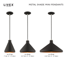  41178-04 - 1 Lt Black Mini Pendant