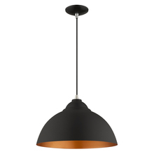  41180-04 - 1 Lt Black Mini Pendant