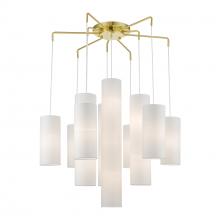  42658-12 - 15 Light Satin Brass Foyer Chandelier