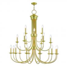  42688-02 - 21 Lt PB Foyer Chandelier