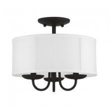  42987-04 - 3 Light Black Semi-Flush Mount