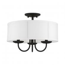  42989-04 - 3 Light Black Semi-Flush Mount