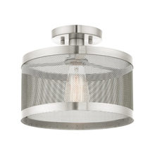  46216-91 - 1 Lt Brushed Nickel Semi Flush Mount