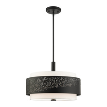  46254-04 - 4 Lt Black Chandelier