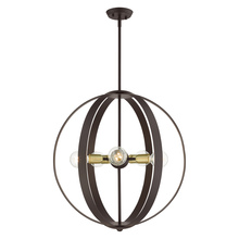  46416-07 - 5 Lt Bronze Chandelier