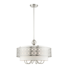  49866-91 - 7 Lt Soft Gold Pendant Chandelier