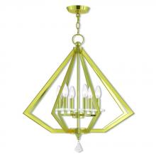  50666-02 - 6 Lt PB Chandelier