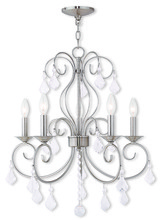  50765-91 - 5 Light Brushed Nickel Chandelier