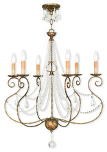  51906-36 - 6 Light European Bronze Chandelier