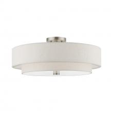  52139-91 - 5 Light Brushed Nickel Semi-Flush