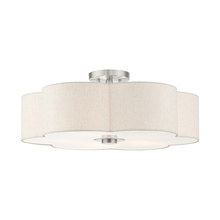  58068-91 - 5 Lt Brushed Nickel Semi Flush