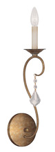  6421-48 - 1 Light Antique Gold Leaf Wall Sconce