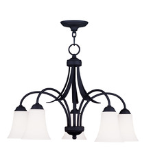  6476-04 - 5 Light Black Chandelier