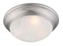  7303-91 - 2 Light Brushed Nickel Ceiling Mount