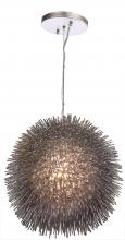  169P01CH - Urchin 1-Lt Pendant - Painted Chrome