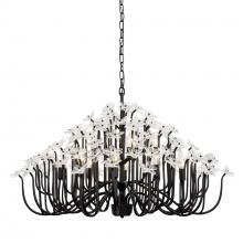  378C15MB - Wildflower 15-Lt Chandelier - Matte Black