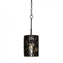  380M01MBFG - Estela 1-Lt Mini Pendant - Matte Black/French Gold