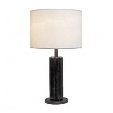  394T01MBBM - Sentu 1-Lt   Table Lamp - Matte Black/Black Marble