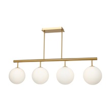  AC11764BR - Aurelia Collection 4-Light Island/Pool Table Brass