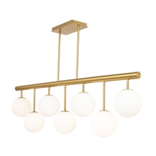  AC11767BR - Aurelia Collection 7-Light Island/Pool Table Brass