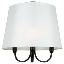  SC13334BK - Rhythm 3 Light Semi-Flush Mount Black