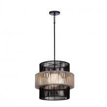  46632-012 - Aden 1 Light Outdoor Pendant in Grey