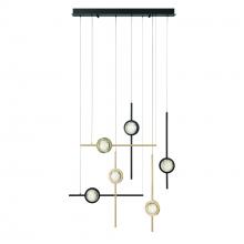  47255-036 - Barletta 32" LED Chandelier In Gold And Black