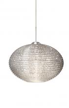  1JC-4912GL-SN - Besa Pendant Pape 10 Satin Nickel Glitter 1x75W Medium Base