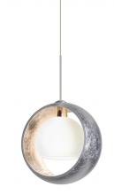  1XP-4293SS-SN - Besa Pendant Pogo Satin Nickel Silver/Inner Silver 1x35W Halogen