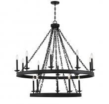  1-4406-15-89 - Seville 15-Light Chandelier in  Matte Black