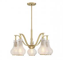  1-4419-5-322 - Adams 5-Light Chandelier in Warm Brass